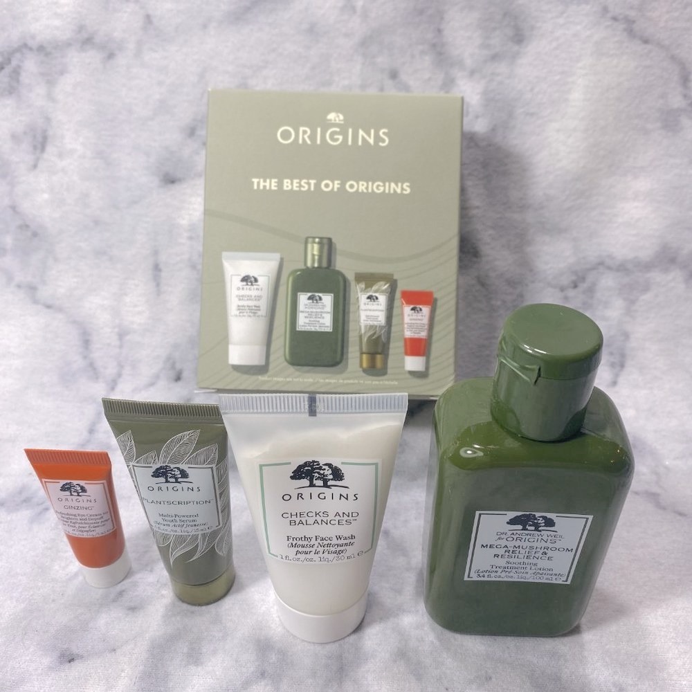 Origins The Best of Origins Skincare Set-Lotion,Wash,Cream,Serum-4pc-BOXED-NEW - Picture 2 of 16